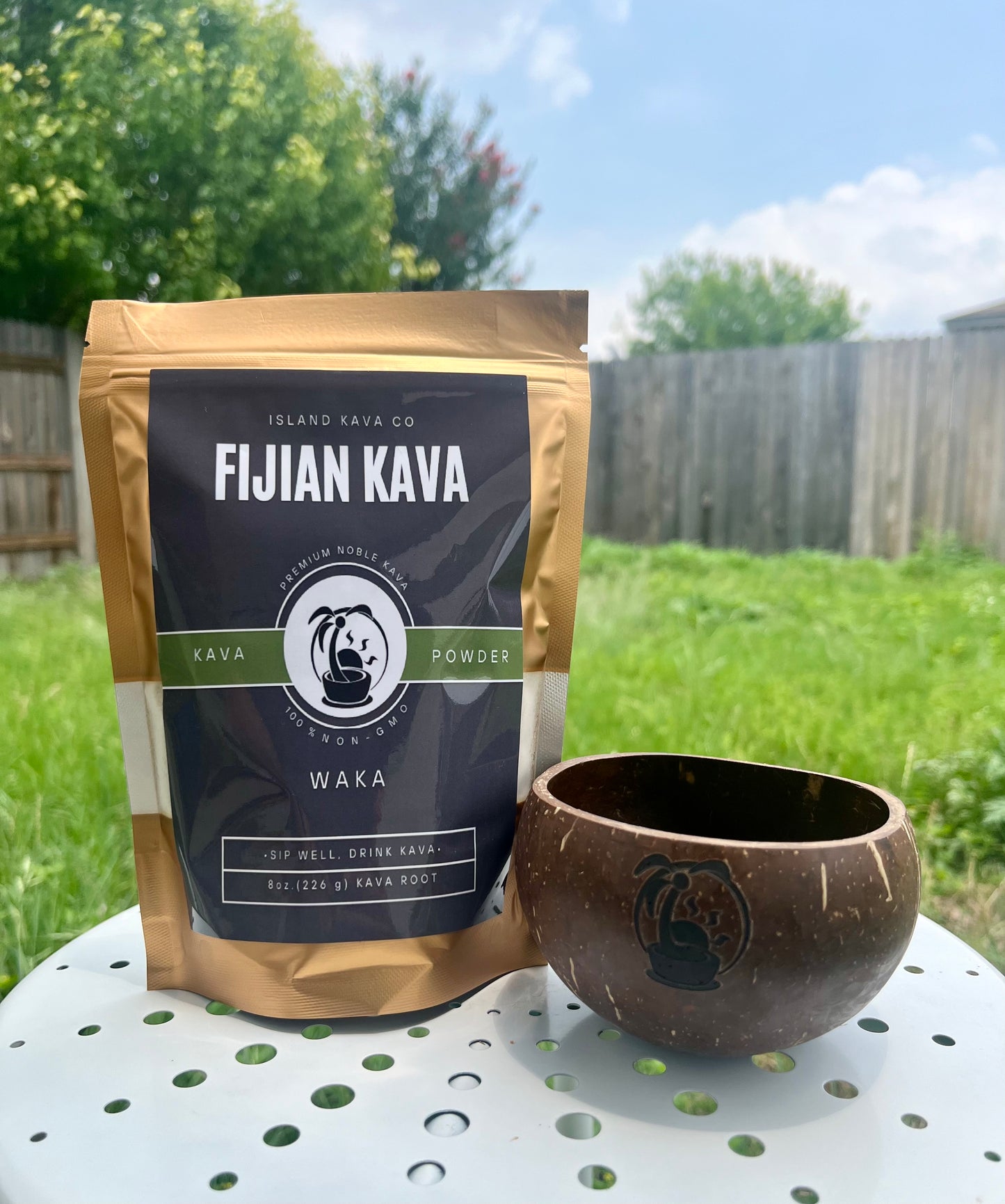 Extra Strength Mood and Relaxation Blend, Noble Kava Powder Gift Kit , with Yangonin & Kavain, 8oz
