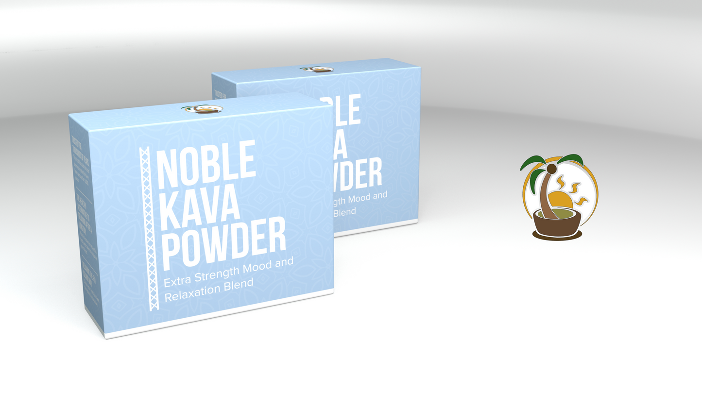 Extra Strength Mood and Relaxation Blend, Noble Kava Powder Gift Kit , with Yangonin & Kavain, 8oz
